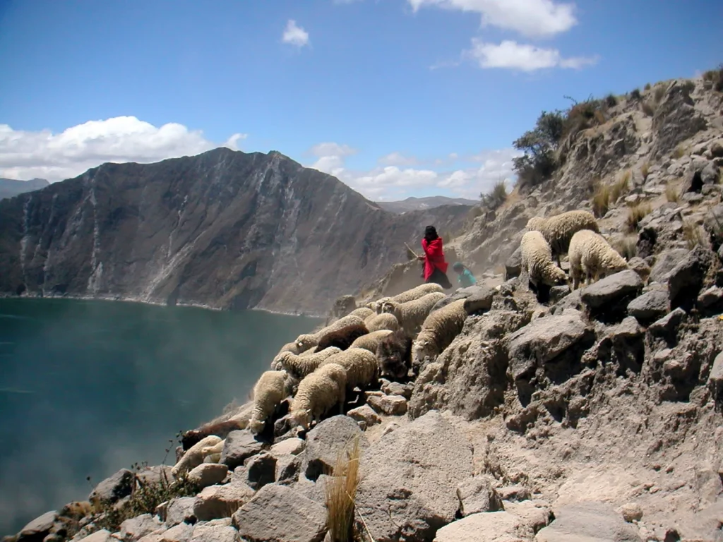 Lagune de Quilotoa en Equateur