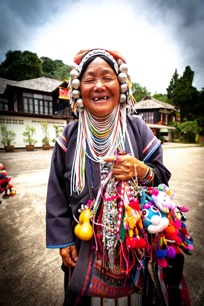 Vendeuse de souvenirs en Thaïlande